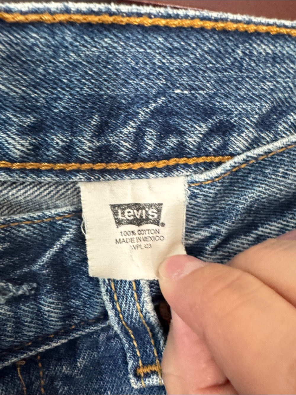 Levi's Womens 501 Vintage Straight-Leg Classic Indigo Denim Jeans Sz 28 - Picture 5 of 8